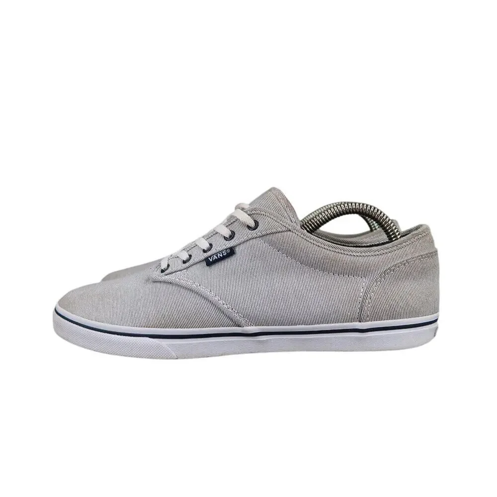 Vans Shoes Womens 9 Sneakers Atwood Skate Casual Pinstripe Blue White Active Low